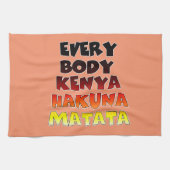 Everyone Kenya Hakuna Matata キッチンタオル (横)