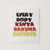 Everyone Kenya Hakuna Matata ジグソーパズル (縦)
