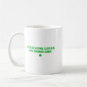 Everyone Loves An Irish Girl Shirt Funny St Patric コーヒーマグカップ (左)