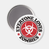 Everyone Loves Zombies – 赤 マグネット (正面/裏面)