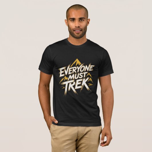 Everyone Must Trek Mountain Logo Tシャツ (正面フル)