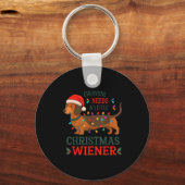 Everyone Need Weiner Dog Christmas Dachshund Pajam キーホルダー (正面)