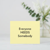 Everyone Needs Somebody jGibney Postcard ポストカード (スタンド正面)