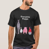 Everyone Ops Funny Zebra G Toilet Humor Tシャツ (正面)