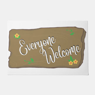 Everyone Welcome Door Mat ドアマット