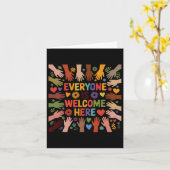 Everyone Welcome Here Students Support Idaho Te カード (黄色い花)