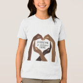 Everyone Welcome Here - Unity & Diversity トライブレンドTシャツ (正面)