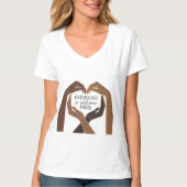 Everyone Welcome Here - Unity & Diversity Tシャツ (正面)