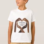 Everyone Welcome Here - Unity & Diversity Tシャツ (正面)