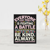 Everyone You Meet Is Fighting A Battle Mental Heal カード (黄色い花)