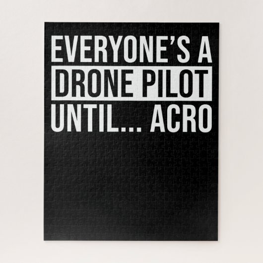 EveryonesドローンパイロットまでおもしろいAcro Quadcoptter ジグソーパズル (縦)