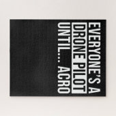 EveryonesドローンパイロットまでおもしろいAcro Quadcoptter ジグソーパズル (横)