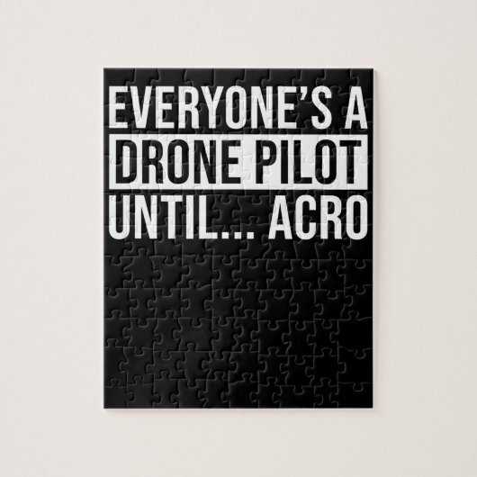EveryonesドローンパイロットまでおもしろいAcro Quadcoptter ジグソーパズル (縦)