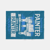 Everyone's A Painter Until A Real Painter Shows Up フリースブランケット (正面(横))