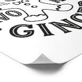 Everyone's Favorite Ginger T Funny Gingerbread Man ポスター (角)