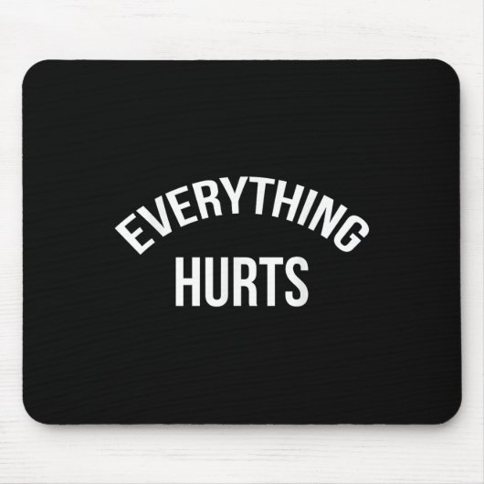 Everythingトレーニング力筋訓練を痛める マウスパッド (正面)