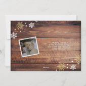 Everything-メリー3フォトダークウッドホリデーカード シーズンカード (裏面)