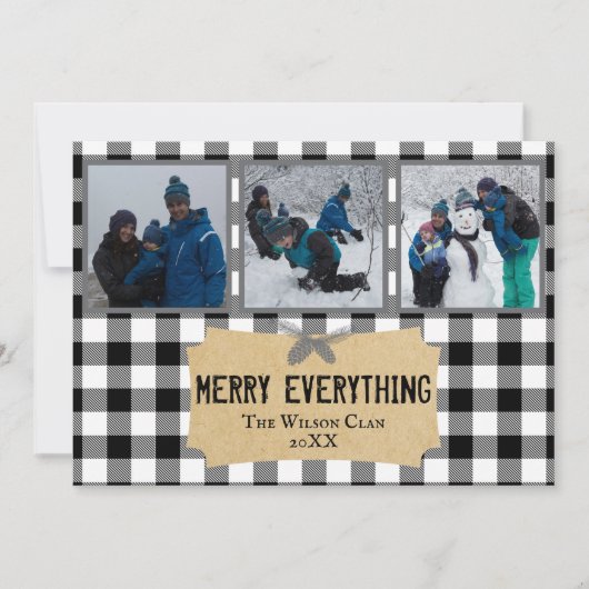 Everything メリー Buffalo Plaid 3フォトカード シーズンカード (正面)
