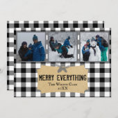 Everything メリー Buffalo Plaid 3フォトカード シーズンカード (正面/裏面)