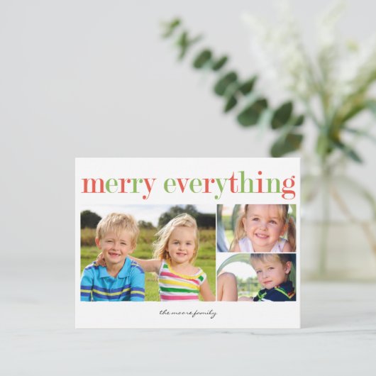Everything メリー Holidayフォトカードはがき シーズンポストカード (スタンド正面)