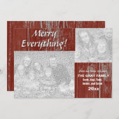 Everything メリー Holiday Greeting 素朴 2 Photos シーズンカード (正面/裏面)