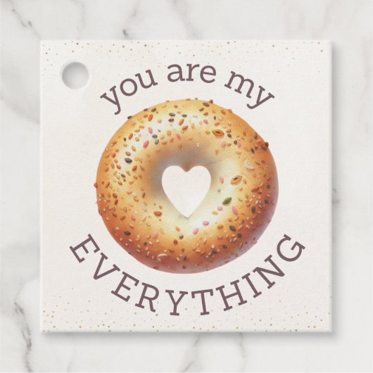 Everything Bagel調味料'You Are My Everything' フェイバータグ (正面)