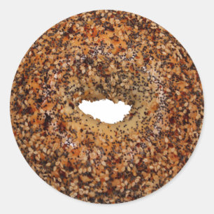 Everything Bagel クラシックRoundステッカー ラウンドシール