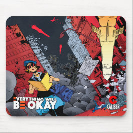 Everything Be Ok v2タイトルロゴマウスパッド マウスパッド