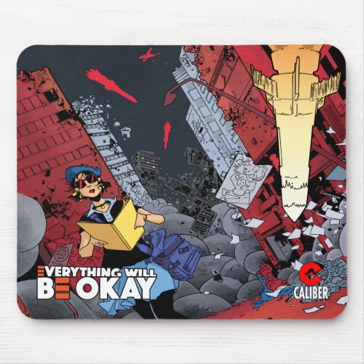 Everything Be Ok v2タイトルロゴマウスパッド マウスパッド (正面)