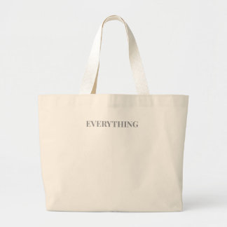 "Everything" Canvasトートバッグ – ミニマリスト再利用可能 ラージトートバッグ