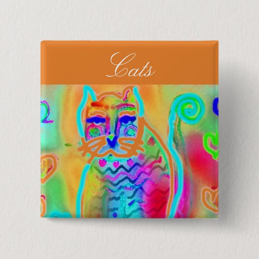 Everything Catsジュエリーボタン 缶バッジ (正面)