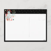 Everything Christmas Joyeux Noel Candy Canwe Black シーズンポストカード (裏面)