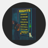 Everything For A Price Funny Satire Gift ラウンドシール (正面)