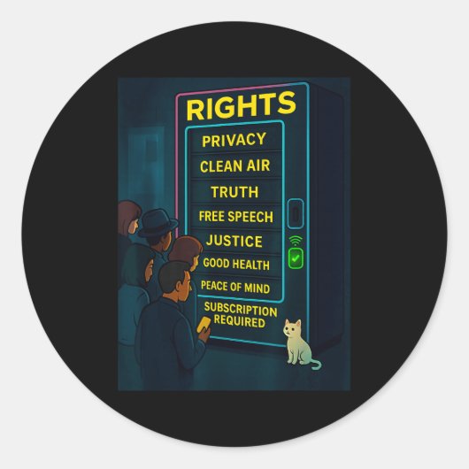 Everything For A Price Funny Satire Gift  ラウンドシール (正面)