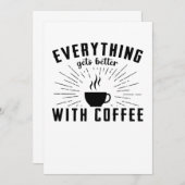 Everything Gets Better With Coffee セーブザデート (正面/裏面)