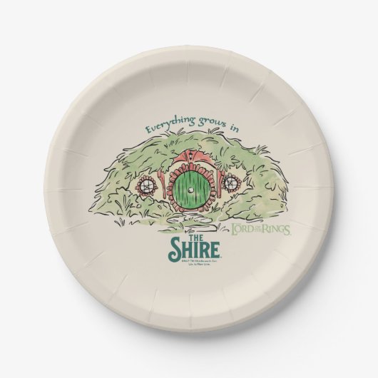 Everything Grows in THE SHIRE™ ペーパープレート (正面)