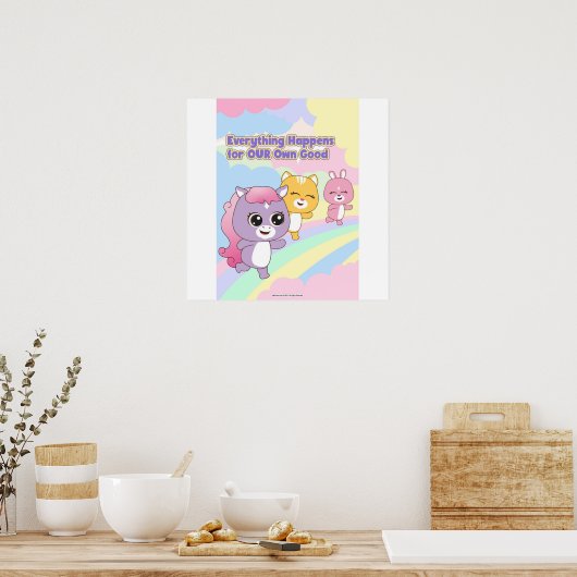 Everything Happens for Our Own Good Wall art ポスター (キッチン)