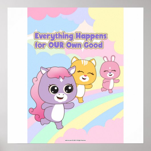 Everything Happens for Our Own Good Wall art ポスター (正面)
