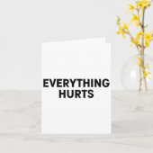 Everything Hurts Workout Strongman Muscle Training カード (黄色い花)