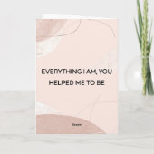 Everything I Am - お母さんの日フォトカード カード (裏面)