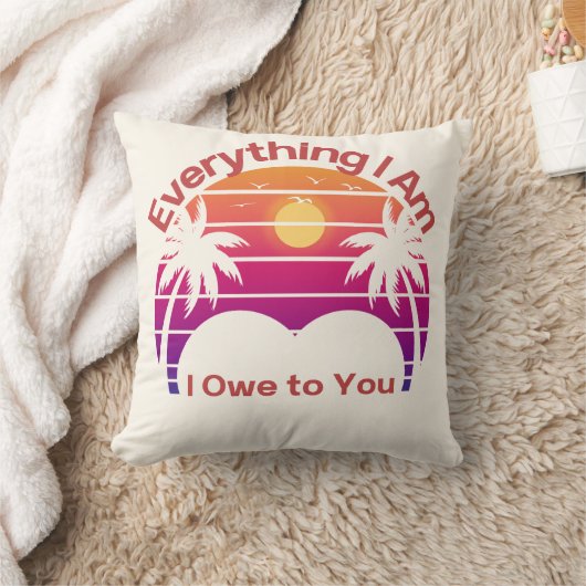 Everything I Am I Owe to You – Mother’s Day Retro  クッション (ブランケット)