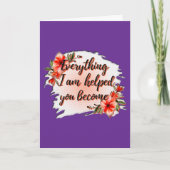 Everything I Am – Mother Love Quote Design カード (正面)