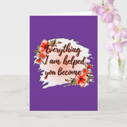 Everything I Am – Mother Love Quote Design カード (蘭)