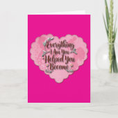 Everything I Am – Soft Floral Typography Art カード (正面)