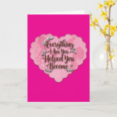 Everything I Am – Soft Floral Typography Art カード (黄色い花)