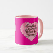 Everything I Am – Soft Floral Typography Art マグカップ (正面右)