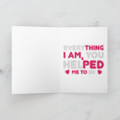 Everything I Am You Helped Me To Be Heartfelt Gift カード (内部)