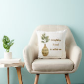 Everything I Need is Within Me Square Cushion クッション (椅子)