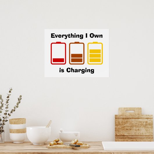 Everything I Own is Charging ポスター (キッチン)