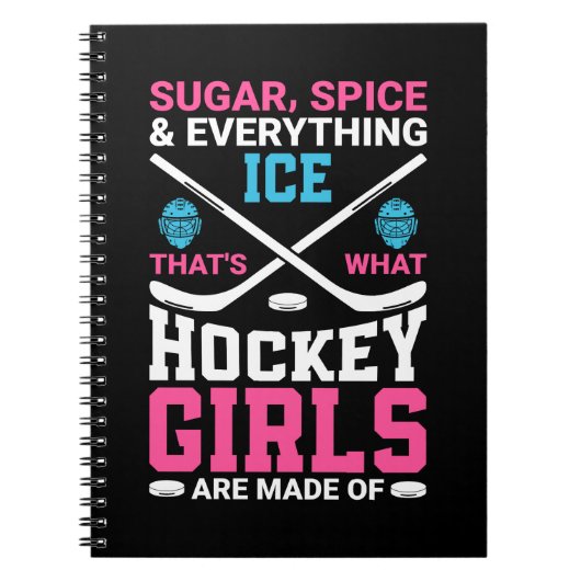 Everything Ice Hockey Girls ノートブック (正面)